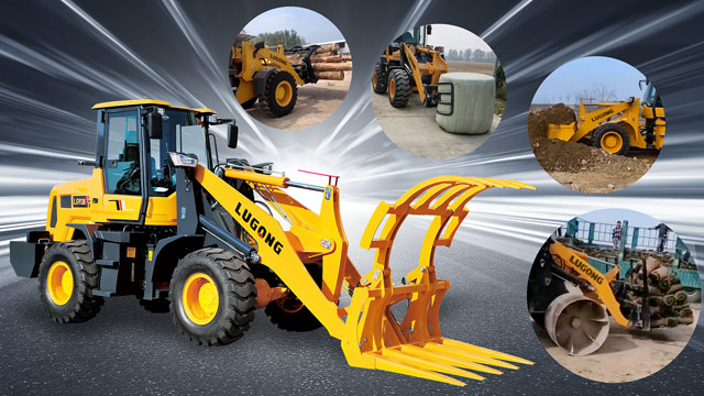Applications of compact wheel loader attachments