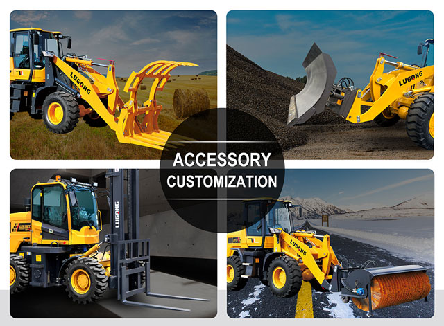 Applications of compact wheel loader attachments